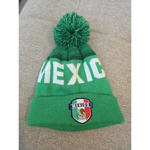 Mexico Beanie Soccer Skull Cap Official Icon Sports National Team Green NWOT